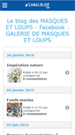 Mobile Screenshot of masquesetloups.canalblog.com