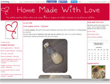 Tablet Screenshot of homemadewithlove.canalblog.com