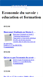 Mobile Screenshot of economiedusavoir.canalblog.com