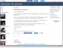 Tablet Screenshot of chantierdejeunes.canalblog.com