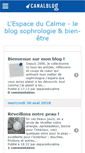 Mobile Screenshot of espaceducalme.canalblog.com