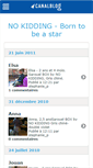Mobile Screenshot of nokiddingstar.canalblog.com